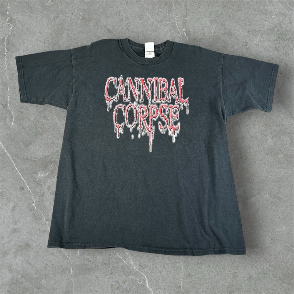 Vintage Cannibal Corpse Shirt Mens XL Black 90s Death Metal Gallery Of Suicide